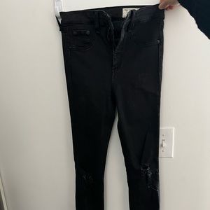 High Rise Skinny Black Rag & Bone Jeans